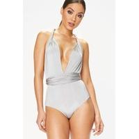 Laia Grey Slinky Multiway Bodysuit