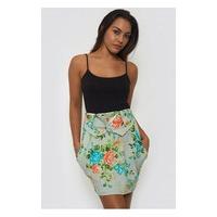 Layla Floral Print Mini Skirt