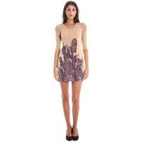 Lavand. GR_44018 women\'s Dress in BEIGE