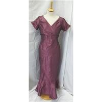 la rochelle metallic plum 2 piece bridesmaids outfit size 12