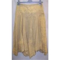 lady desigual size s beige handkerchief skirt