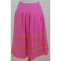 Laura Ashley size 10 pink & orange embroidered skirt