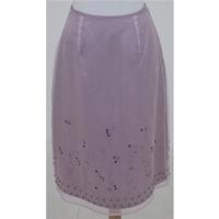 Laura Ashley, size 8 lilac skirt with embroidery