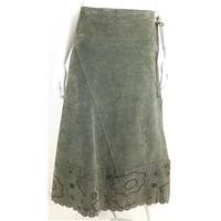 Laura Ashley Size 12 Sage Green Suede Skirt
