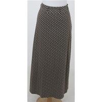 Laura Ashley size M brown & cream floral print skirt