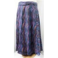 laura ashley size 8 multi coloured wraparound skirt