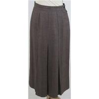 laura ashley size 12 brown pleated skirt