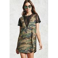 Lace Camo T-Shirt Dress