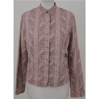 Lauren Jeans Co size 8 pale pink mix patterned blouse
