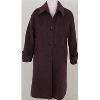 Lama-laine Size 14 heather-purple winter coat