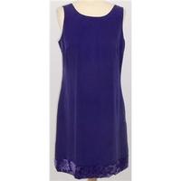 Laura Ashley, size 12 purple silk shift dress