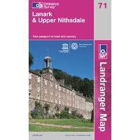Lanark & Upper Nithsdale - OS Landranger Active Map Sheet Number 71