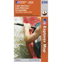 Lake Vyrnwy & Llanfyllin - OS Explorer Active Map Sheet Number 239