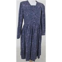 Laura Ashley, size 14 purple paisley patterned dress