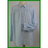 Lands\' End - Size: XXXL - Blue - Long sleeved linen shirt