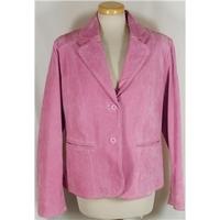 Lakeland Fine Leather size 18 pink suede jacket