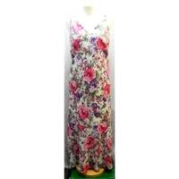 laroque full length floral patterned dress laroque size 14 multi colou ...