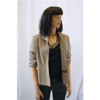 Laura Ashley Size 12 Brown Plaid Jacket