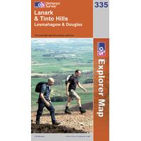 Lanark & Tinto Hills - OS Explorer Active Map Sheet Number 335