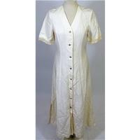 Laura Ashley Vintage Cream Shirt Dress Size 10