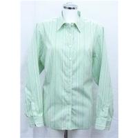 lands end greenwhite striped shirt size 24