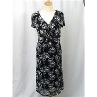 laura ashley size 12 black calf length dress