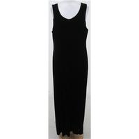 laura ashley size 14 black long velvet dress