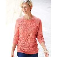 Lace And Moss Stitch Jumper