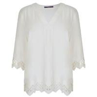 laurel lace trim blouse