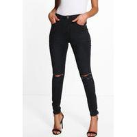 Lauren High Waisted Skinny Jeans - black