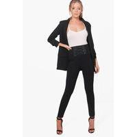 Lace Up Trouser - black