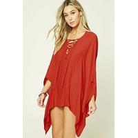 lace up cover up kaftan