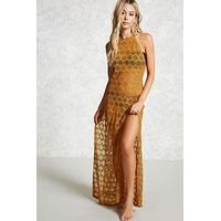 Lace Halter Cover-Up Dress