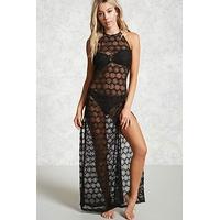 Lace Halter Cover-Up Dress