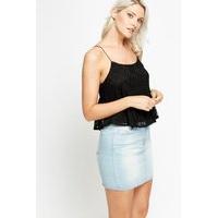 Lace Overlay Cami Top