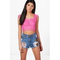 Lace Bralet - pink