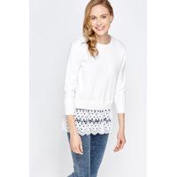 Lace Hem Jumper