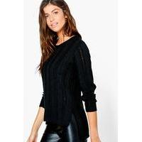 Ladder Stitch Jumper - black