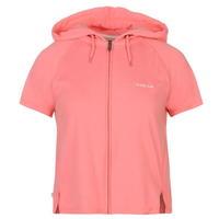 LA Gear Interlock Cap Sleeve Zip Top Womens