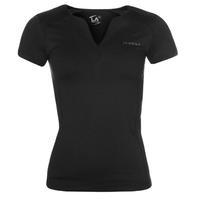 la gear cap v neck training top womens