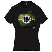 Large Ladies Black The Beatles Something/come Together Premium T-shirt.