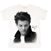 Large White Ladies One Direction Louis Solo B&w T-shirt