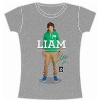 Large Grey Ladies One Direction Liam Standing Pose T-shirt