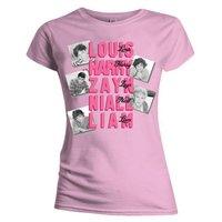 Large Pink One Direction Names Ladies T-shirt.