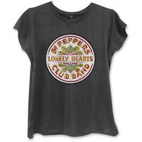 Large The Beatles Sgt Pepper Ladies Fashion T-shirt