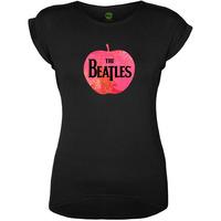 Large Black Ladies The Beatles Apple T-shirt