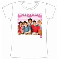 Large White One Direction 1d Stole My Heart T-shirt.