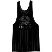Large Black Ladies Queen Crest Vintage Vest T Shirt