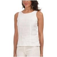 la higuera de grazalema linen top insafe womens vest top in white