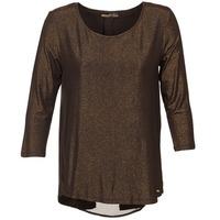 la city leontina womens long sleeve t shirt in brown